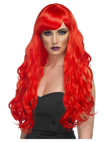 Red Long Wavy Wig