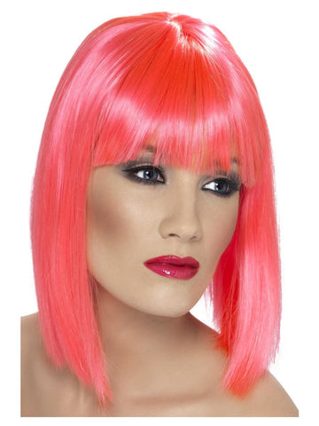 Neon Pink Glam Wig