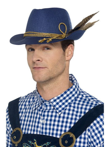 Blue Bavarian Oktoberfest Hat