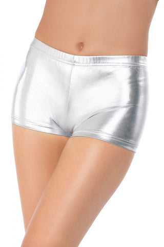 Ladies Silver Shorts/Hotpants