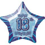 Numbered Foil Happy Birthday Balloons
