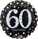 Numbered Foil Happy Birthday Balloons