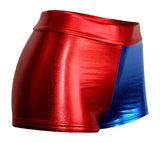 Red and Blue Hotpants (Harley Quinn) Adult size