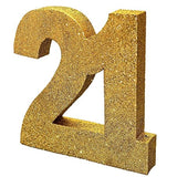 Gold Glitter Number Table Decoration