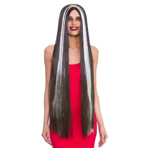 Morticia Style Wig - Extra Long