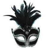 Black Velvet Masquerade Mask