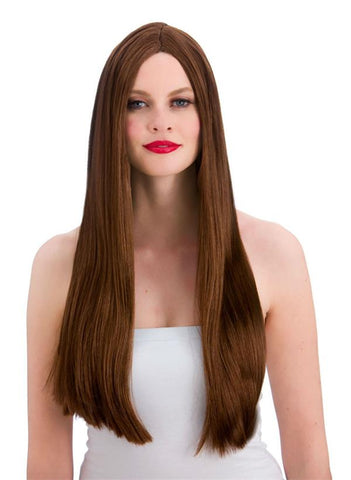 Classic Long Brown Wig