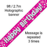 Pink Birthday Banners
