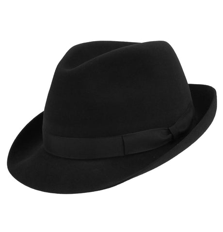 Small Black Trilby Hat