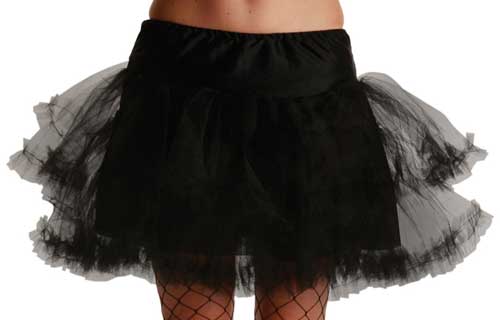 Black Ruffle Petticoat