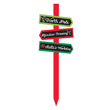 Christmas Wooden Arrow Garden Signs