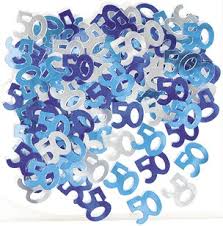 Table Confetti - Blue 50th