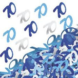 Table Confetti - Blue 70th