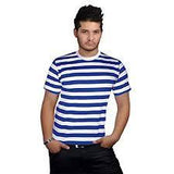 T-Shirt - Blue and White Stripe Adult
