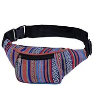 Blue/Red Patterned Bumbag