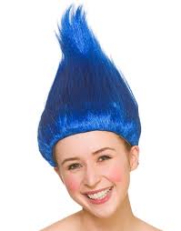 Blue Troll Wig