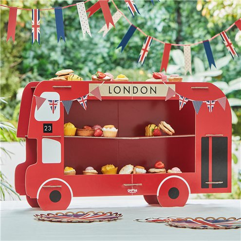 London Double Decker Bus Cake/Sweet Stand
