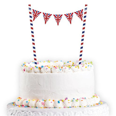 Union Jack Cake Picks Bunting