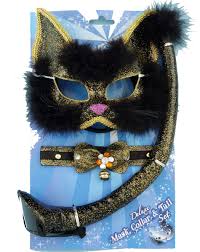Deluxe Cat Mask, Collar and Tail Set