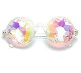 Round Glasses with Kaleidoscope Lens