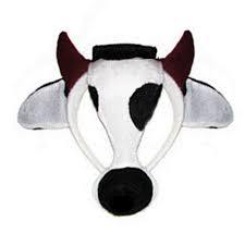 Cow Mask on Headband