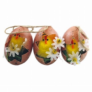 Easter Chicks in Egg Shells