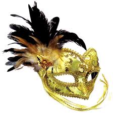 Gold Embroidered Masquerade Mask