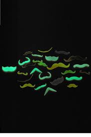 Glow-In-The-Dark Moustaches