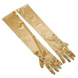 Gold Satin Gloves