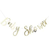 Gold 'Baby Shower' Bunting