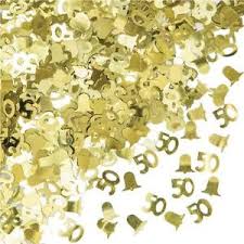 Table Confetti - Golden Anniversery