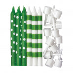 Stripes and Dots Birthday Candles