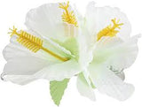 White Hibiscus Hair Flower