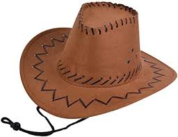 Faux Suede Cowboy Hat