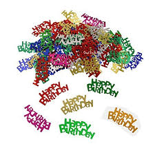 Table Confetti - Colourful Happy Birthday