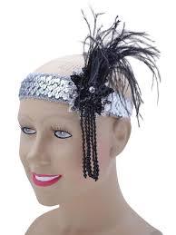Black and Silver Flapper Headband