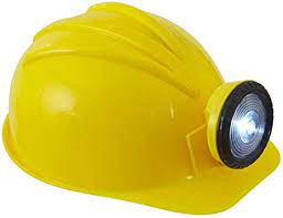 Construction Helmet with Headlamp