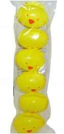 Yellow Chick Head Hollow Eggs