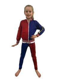 Red and Blue Jacket (Harley Quinn Style) Child size