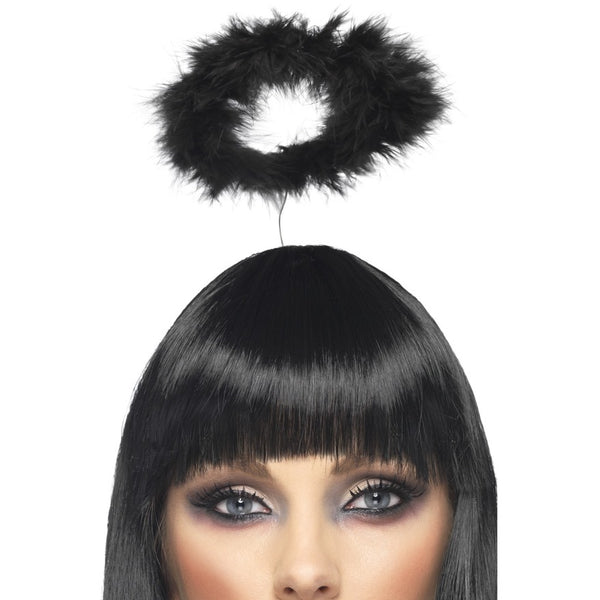 Black Feather Angel Halo