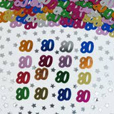 Table Confetti - Multicoloured 80th