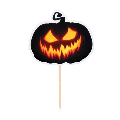 Creepy Pumpkin Cocktail Picks