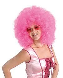 Large Pink Afro Wig