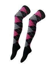 Pink Diamond Golf Socks