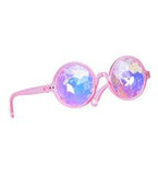 Round Glasses with Kaleidoscope Lens