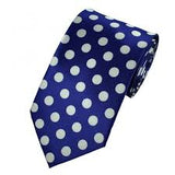 Jumbo Blue and White Spotty Tie