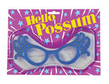 Hello Possum Glasses - Blue