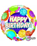 Happy Birthday Balloons - Foil