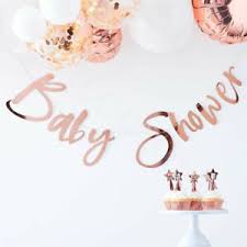 Rose Gold 'Baby Shower' Bunting
