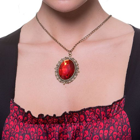 Gothic Ruby Necklace